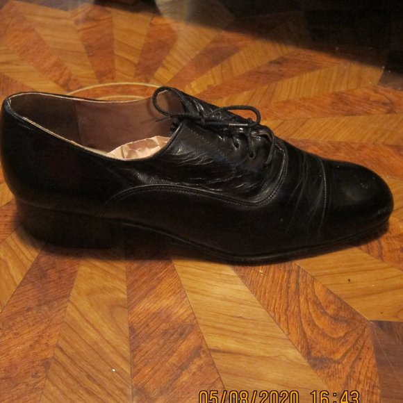 Black Leather Shoes - 8 1/2 main image 4